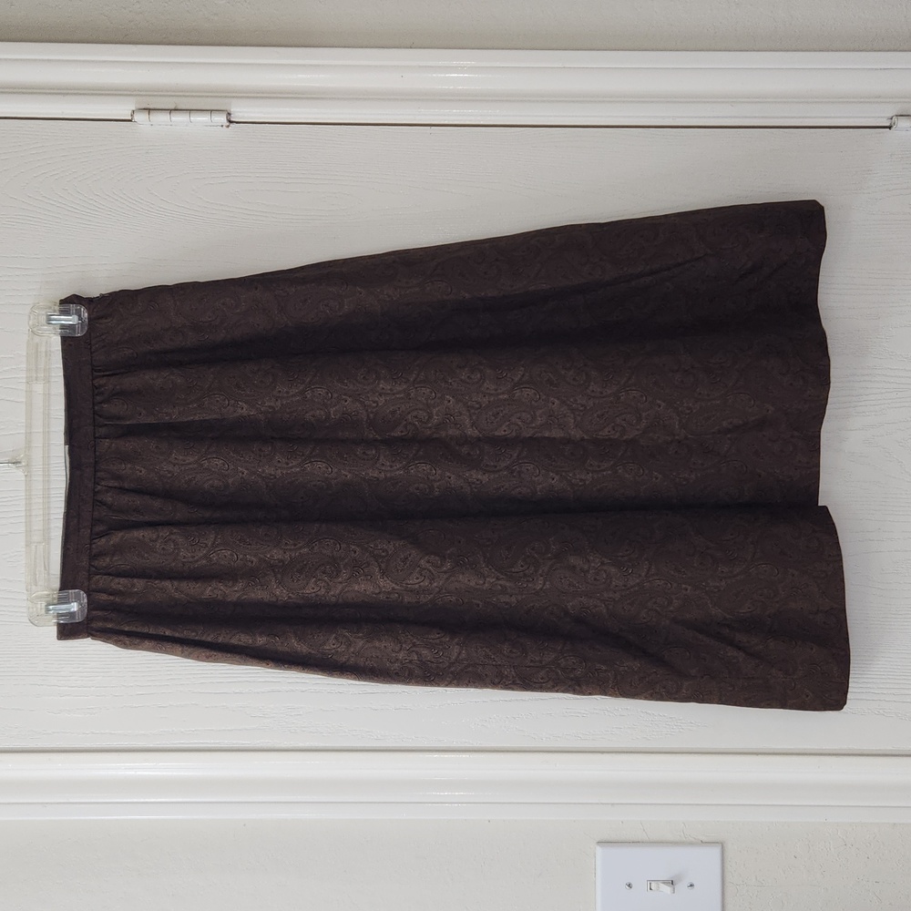 Vintage A-line Semi Pleated Skirt.